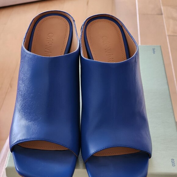 Off-White Spring Mule Sandals Sz 40 - Picture 2 of 8